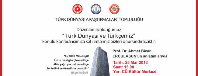 "TARİH İÇİNDE TÜRK DİLİ" KONFERANSI