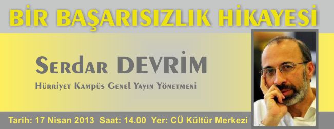 KONFERANS "BİR BAŞARISIZLIK HİKAYESİ"