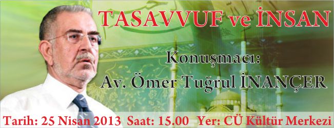 KONFERANS "TASAVVUF ve iNSAN"