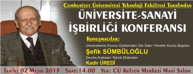 ÜNİVERSİTE-SANAYİ İŞBİRLİĞİ KONFERANSI