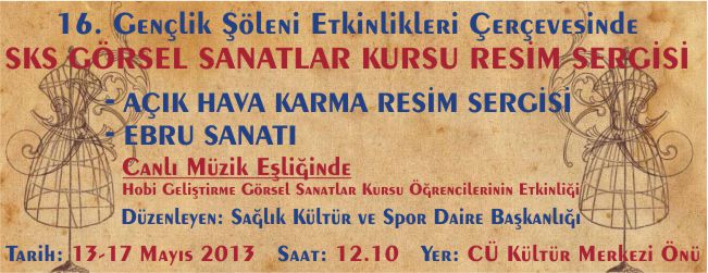SKS GÖRSEL SANATLAR KURSU RESİM SERGİSİ