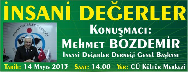 KONFERANS "İNSANİ DEĞERLER"