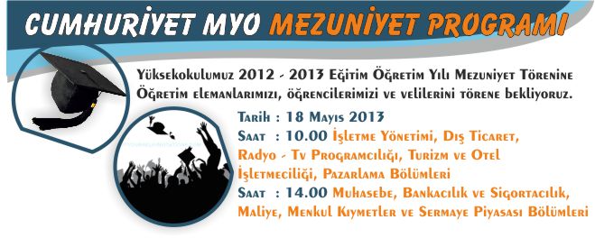 CUMHURİYET MYO MEZUNİYET PROGRAMI