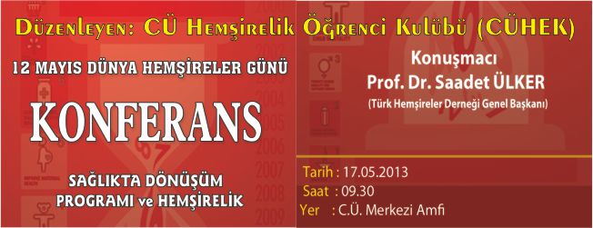 KONFERANS "SAĞLIKTA DÖNÜŞÜM"