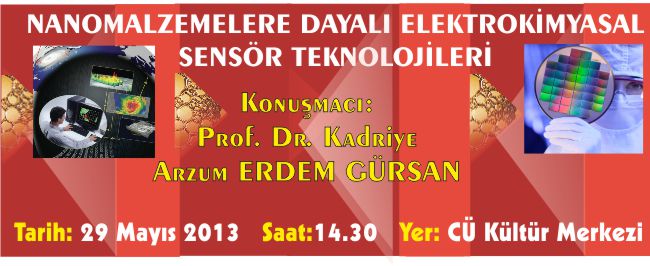 KONFERANS "NANOMALZEMELERE DAYALI ELEKTROKİMYASAL SENSÖR TEKNOLOJİLERİ"