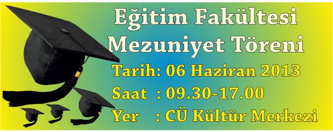 EĞİTİM FAKÜLTESİ MEZUNİYET TÖRENİ