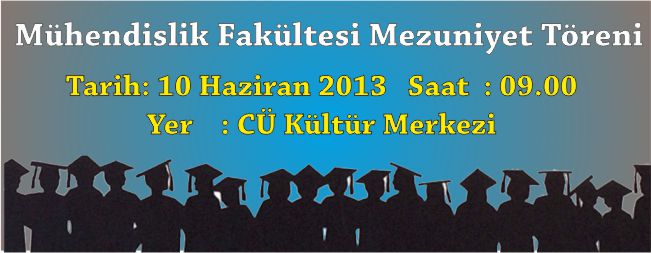MÜHENDİSLİK FAKÜLTESİ MEZUNİYET TÖRENİ