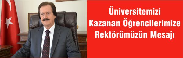Rektörümüzün Mesajı