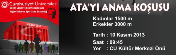10 KASIM ATA'YI ANMA KOŞUSU