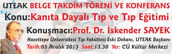 UTEAK BELGE TAKDİM TÖRENİ