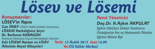 KONFERANS "LÖSEV VE LÖSEMİ"