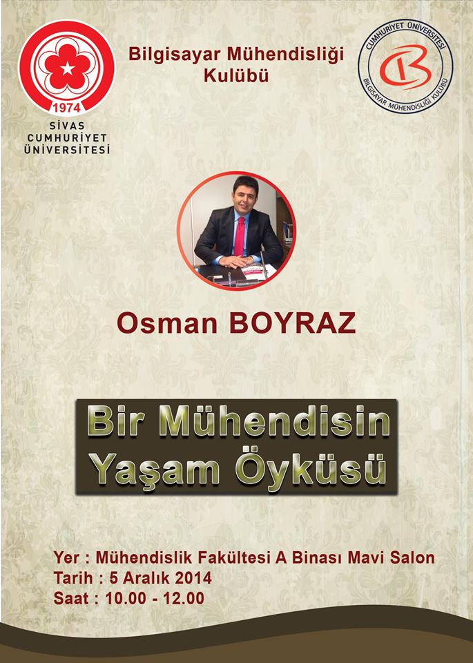 Konferans "Bir Mühendisin Yaşam Öyküsü"