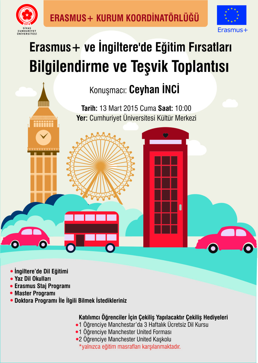 Toplantı "Erasmus+ ve İngiltere'de Eğitim Fırsatları Bilgilendirme ve Teşvik Toplantısı"