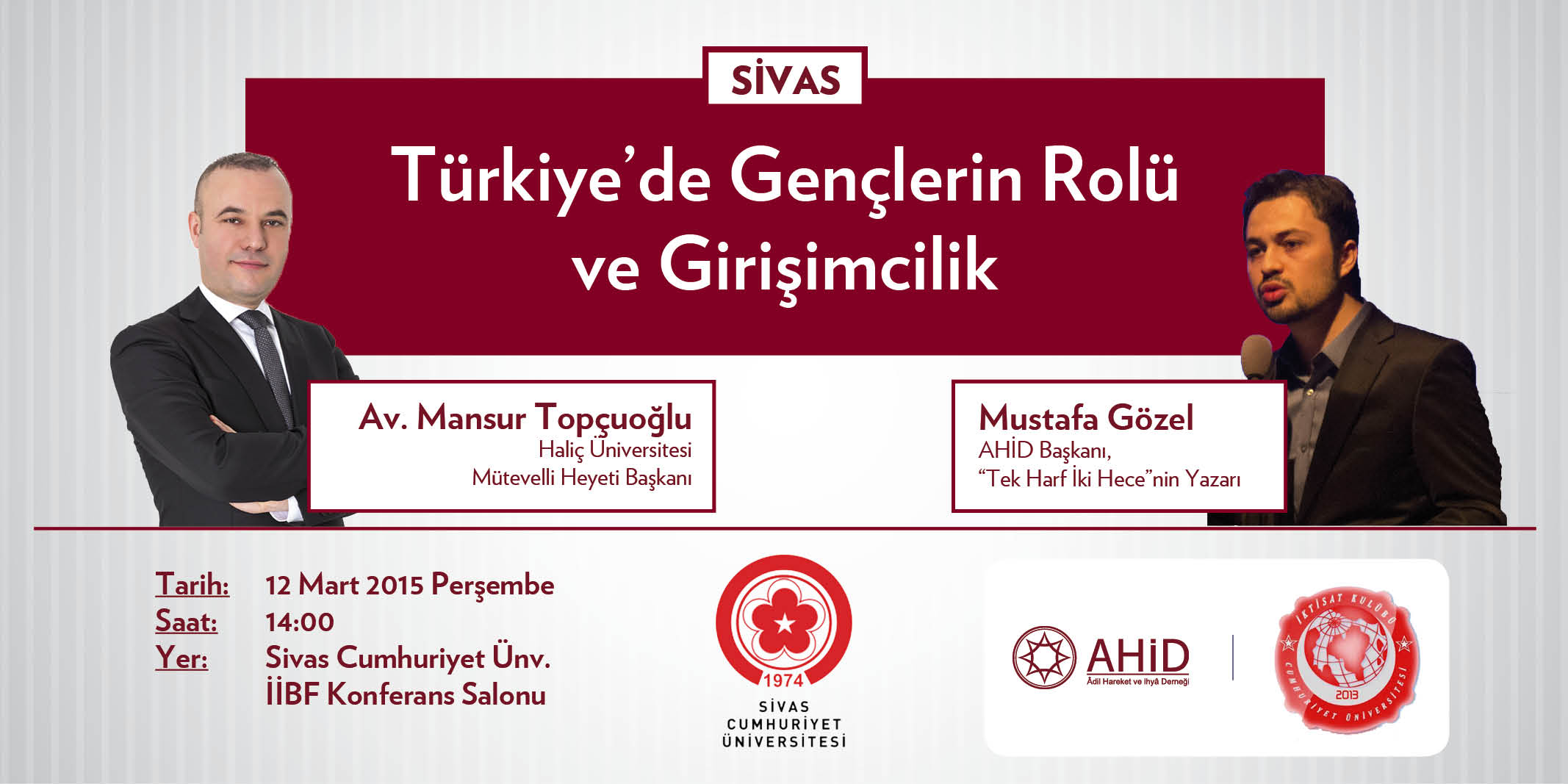 Konferans "Türkiye'de Gençlerin Rolü ve Girişimcilik"