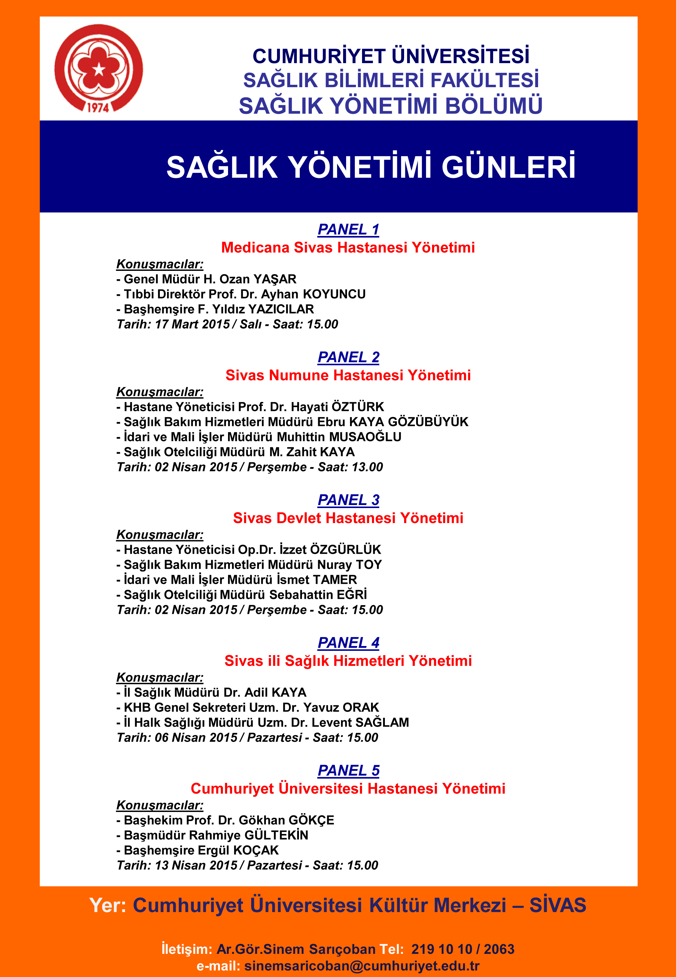 Sağlık Yönetimi Günleri -Panel 4