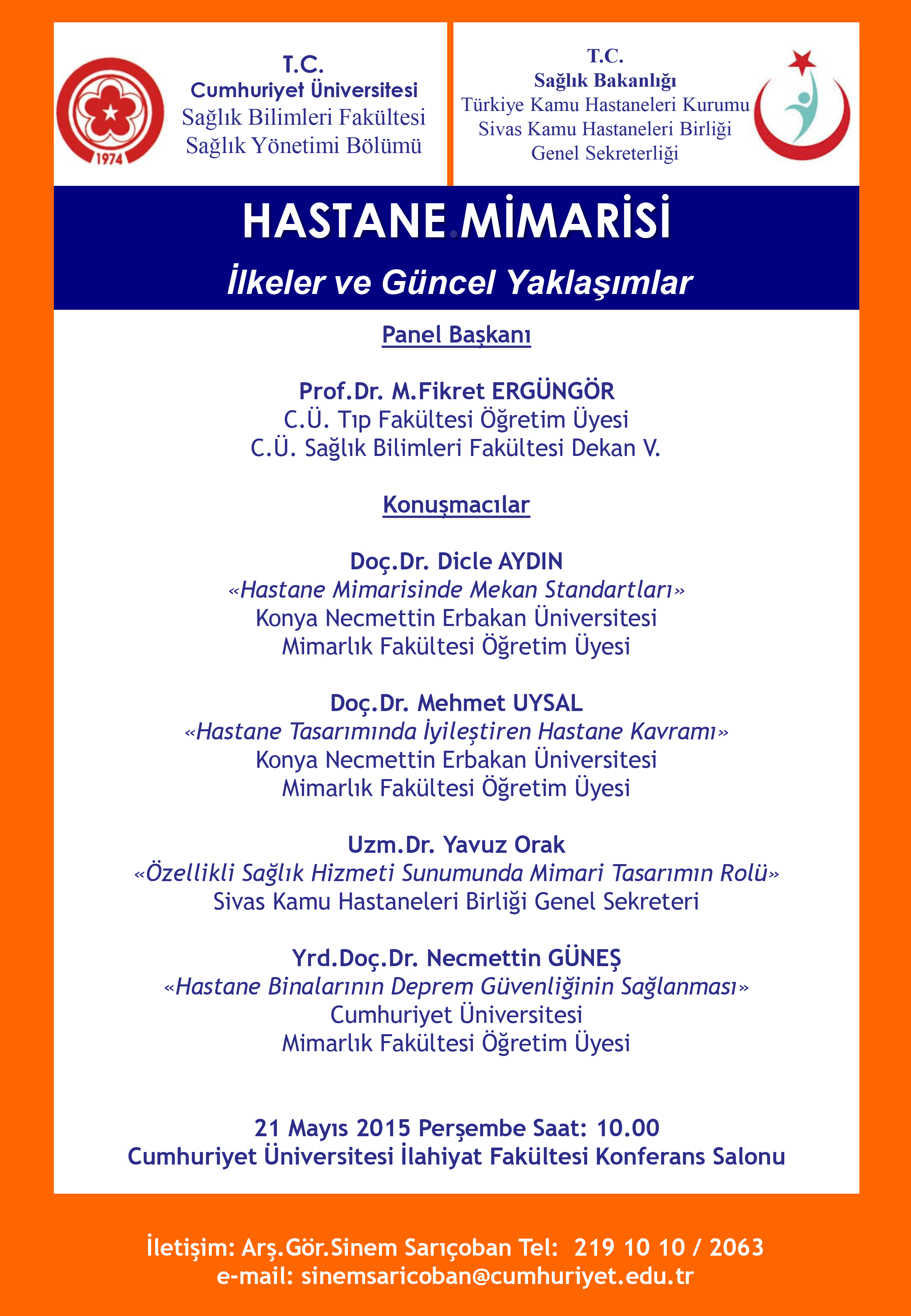 Konferans "Hastane Mimarisi"