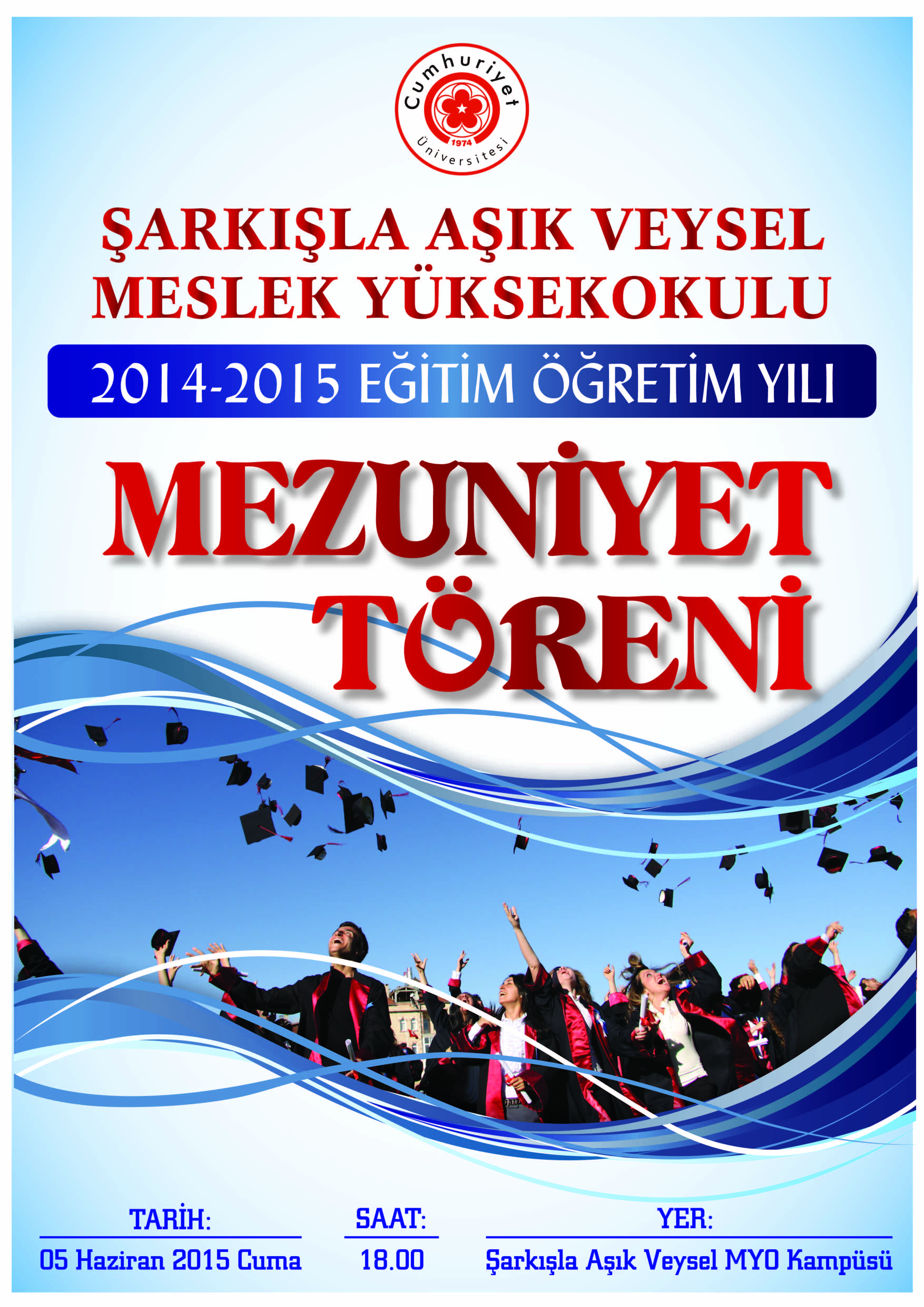 Mezuniyet Töreni- Şarkışla Aşık Veysel Meslek YO