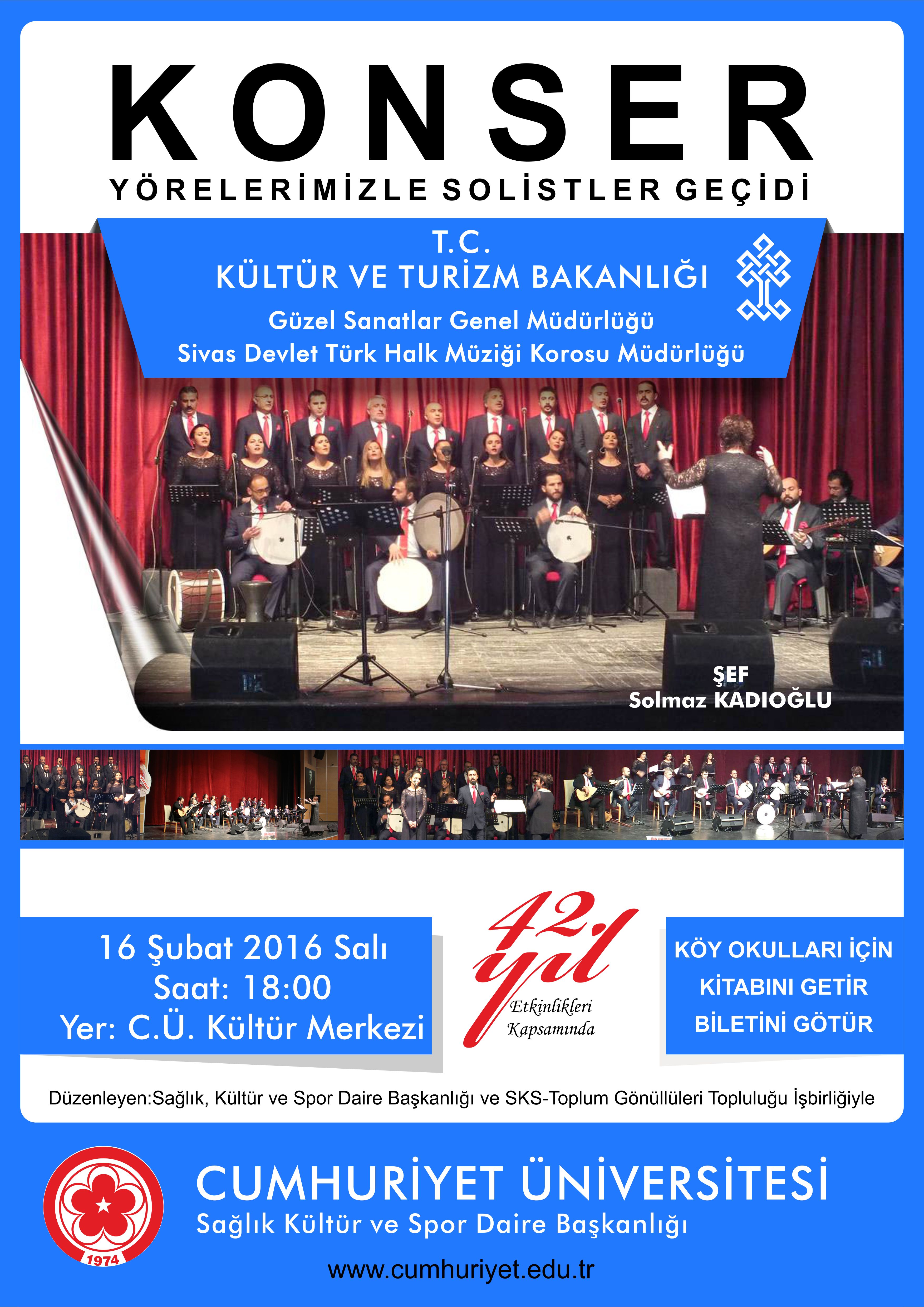 Konser : Yörelerimizle Solistler Geçidi
