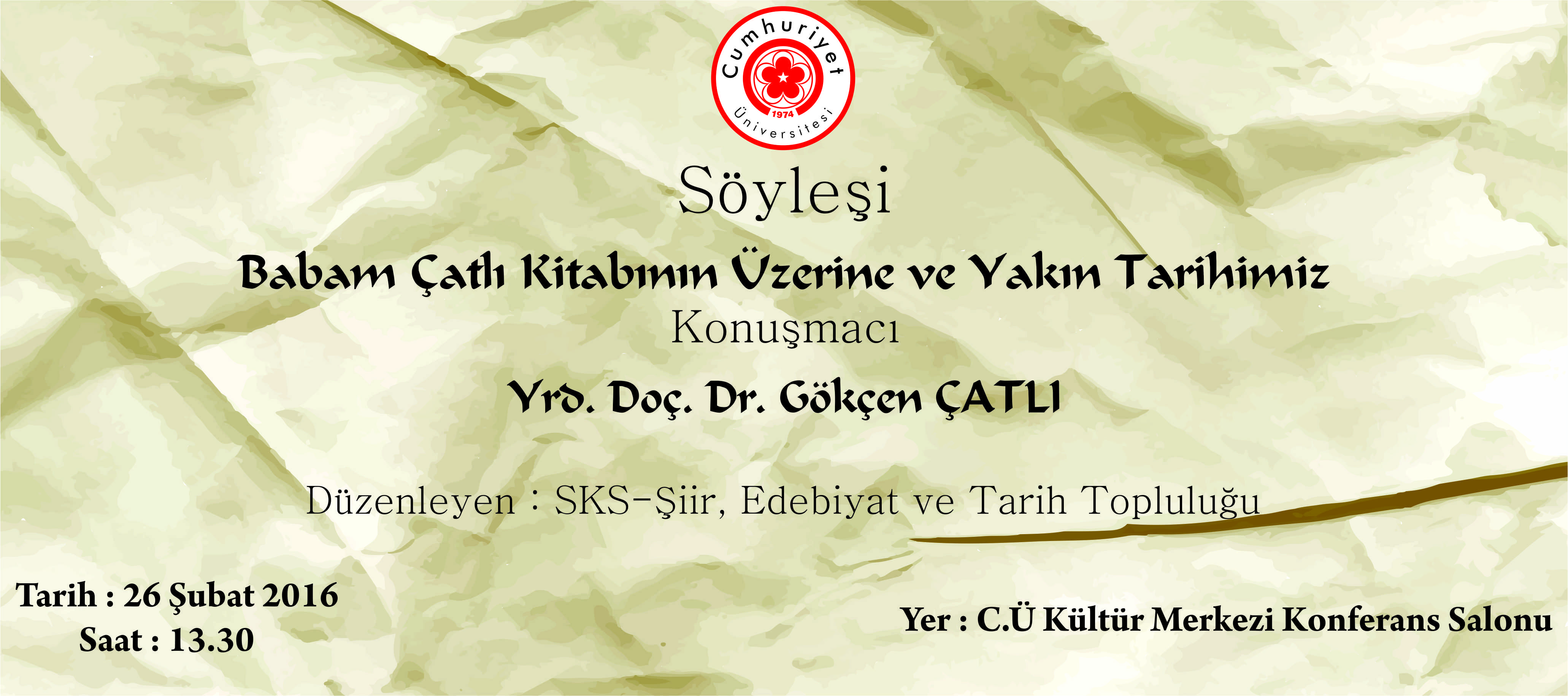 Söyleşi : Babam Çatlı Kitabının Üzerine ve Yakın Tarihimiz
