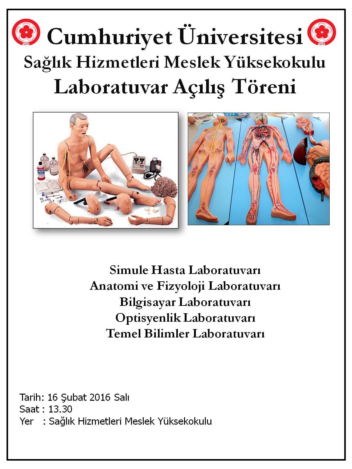 Sağlık Hizmetleri MYO Laboratuvarı Açılış Töreni