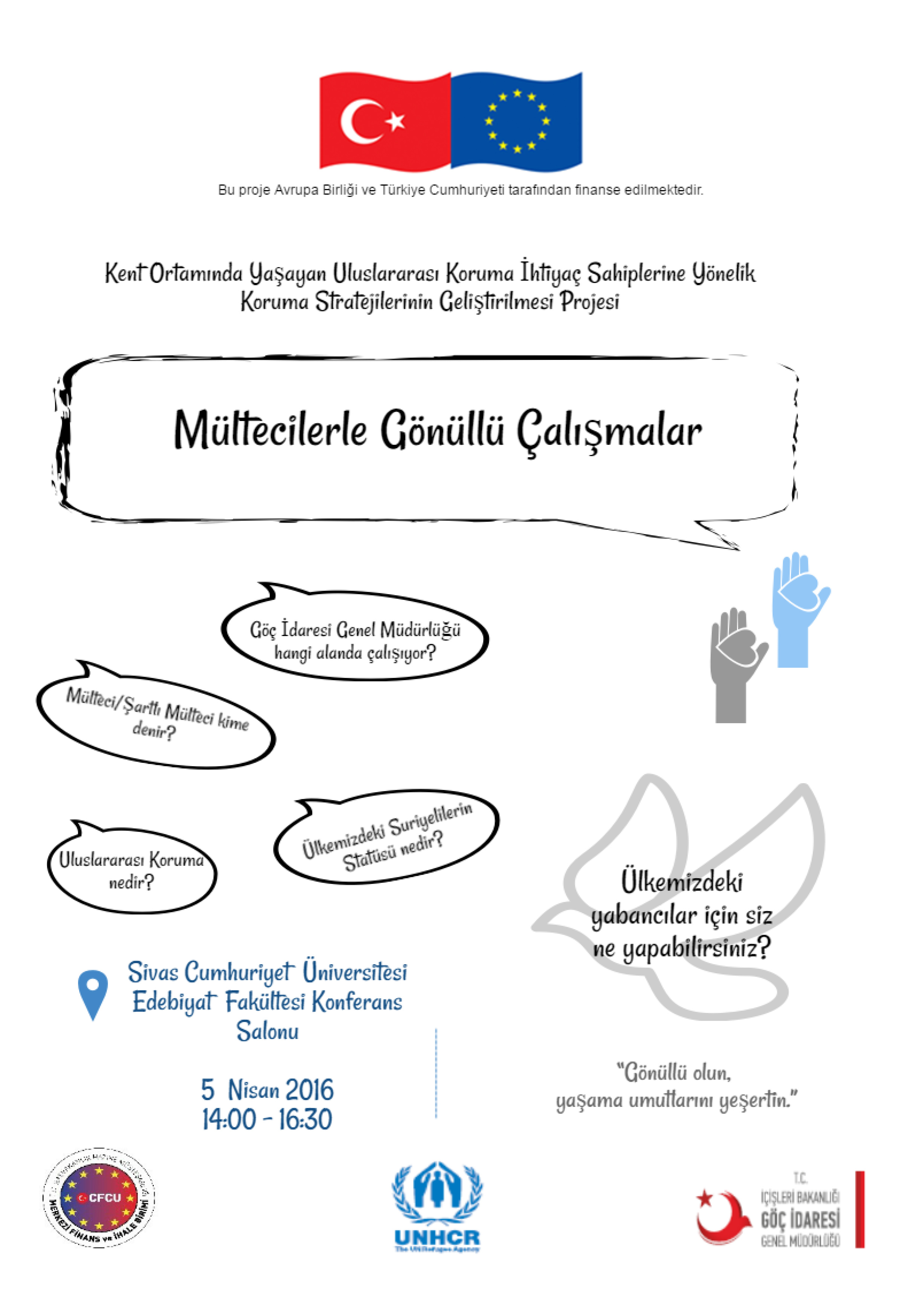 Toplantı "Mültecilerle Gönüllü Çalışmalar"