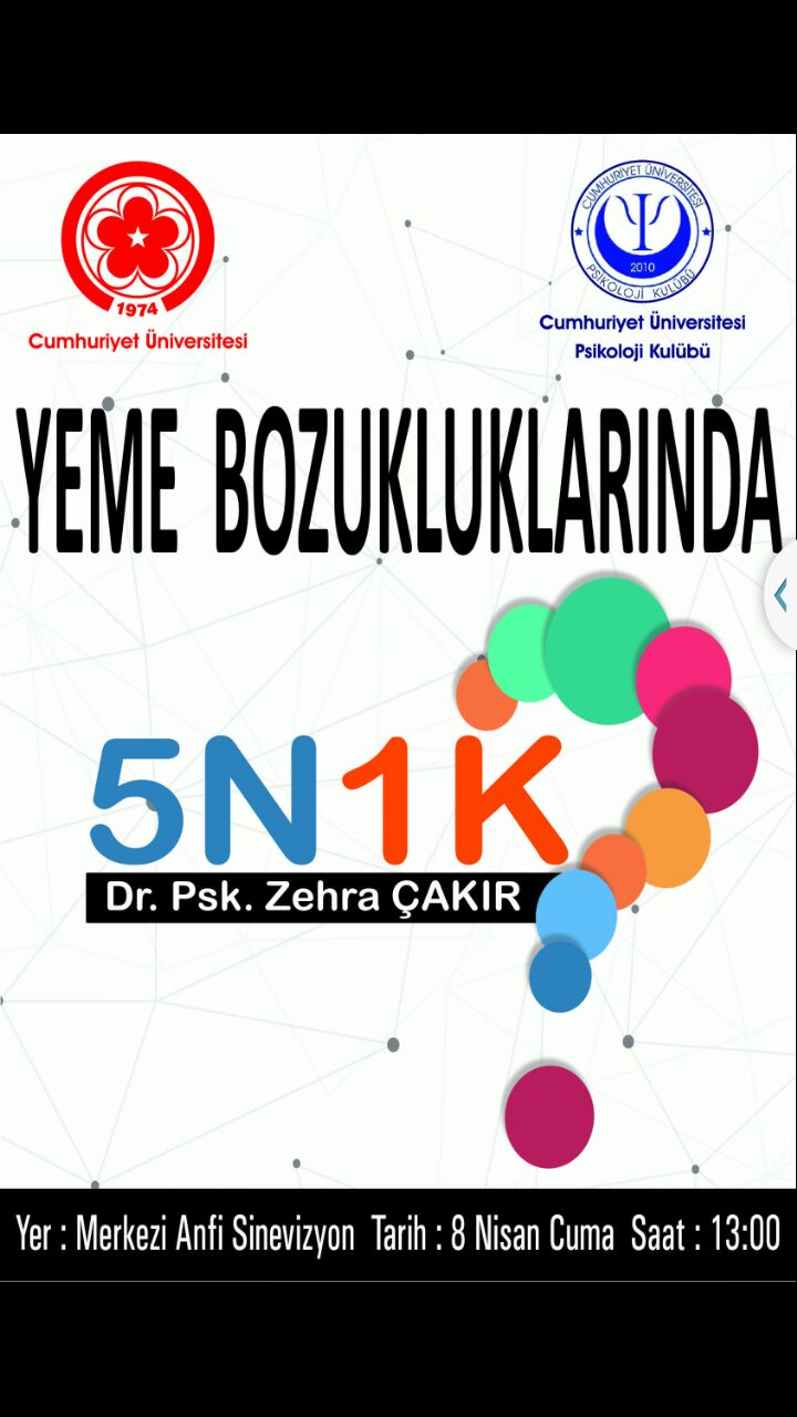 Konferans : Yeme Bozukluklarında 5N1K
