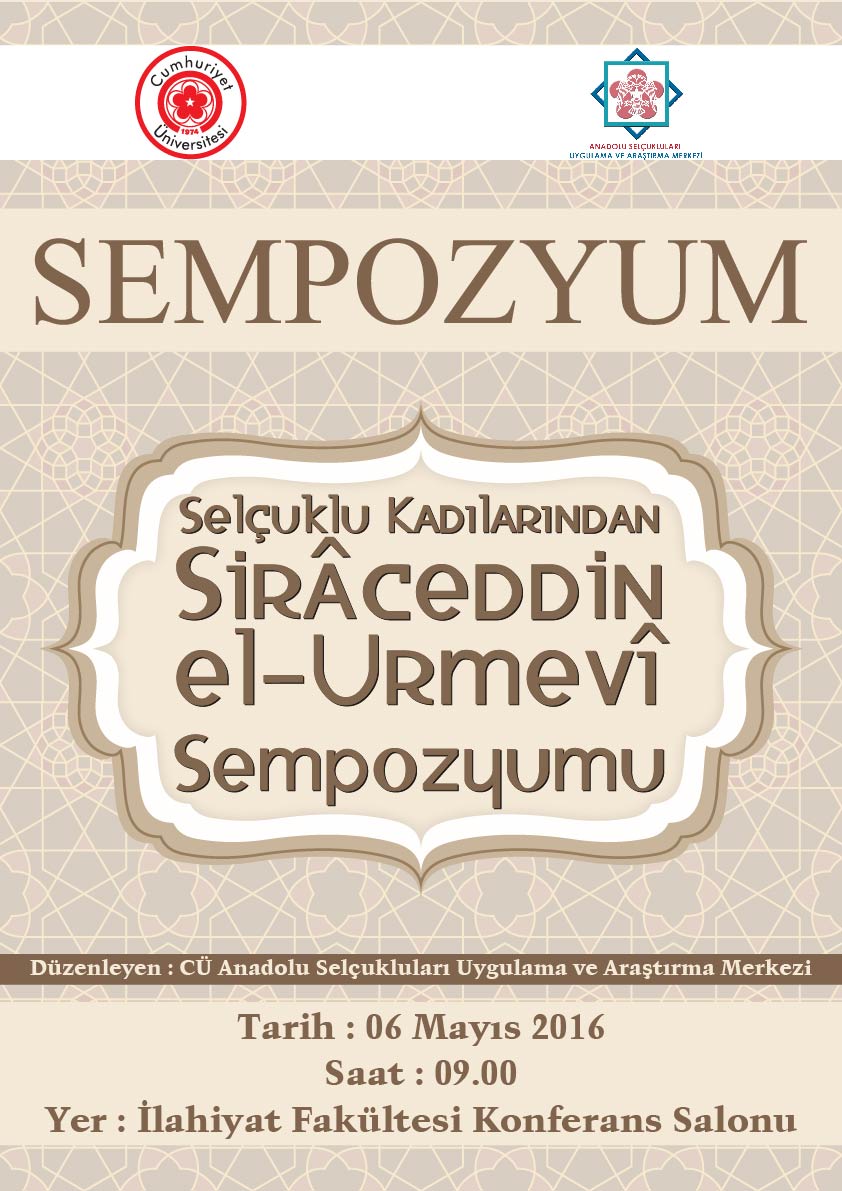 Selçuklu Kadılarından Sirâceddin el- Urmevî Sempozyumu