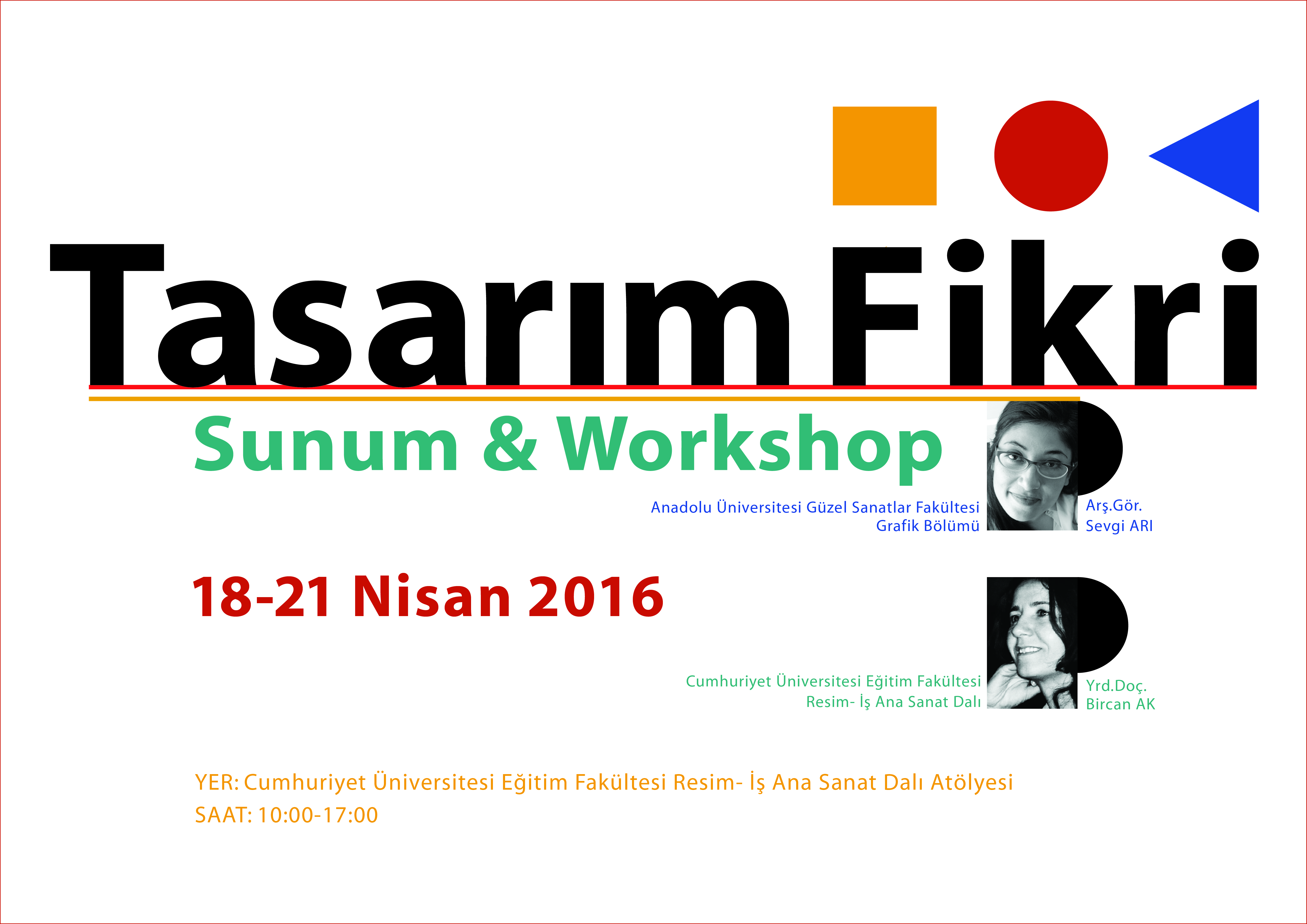 Sunum&Workshop "Tasarım Fikri"