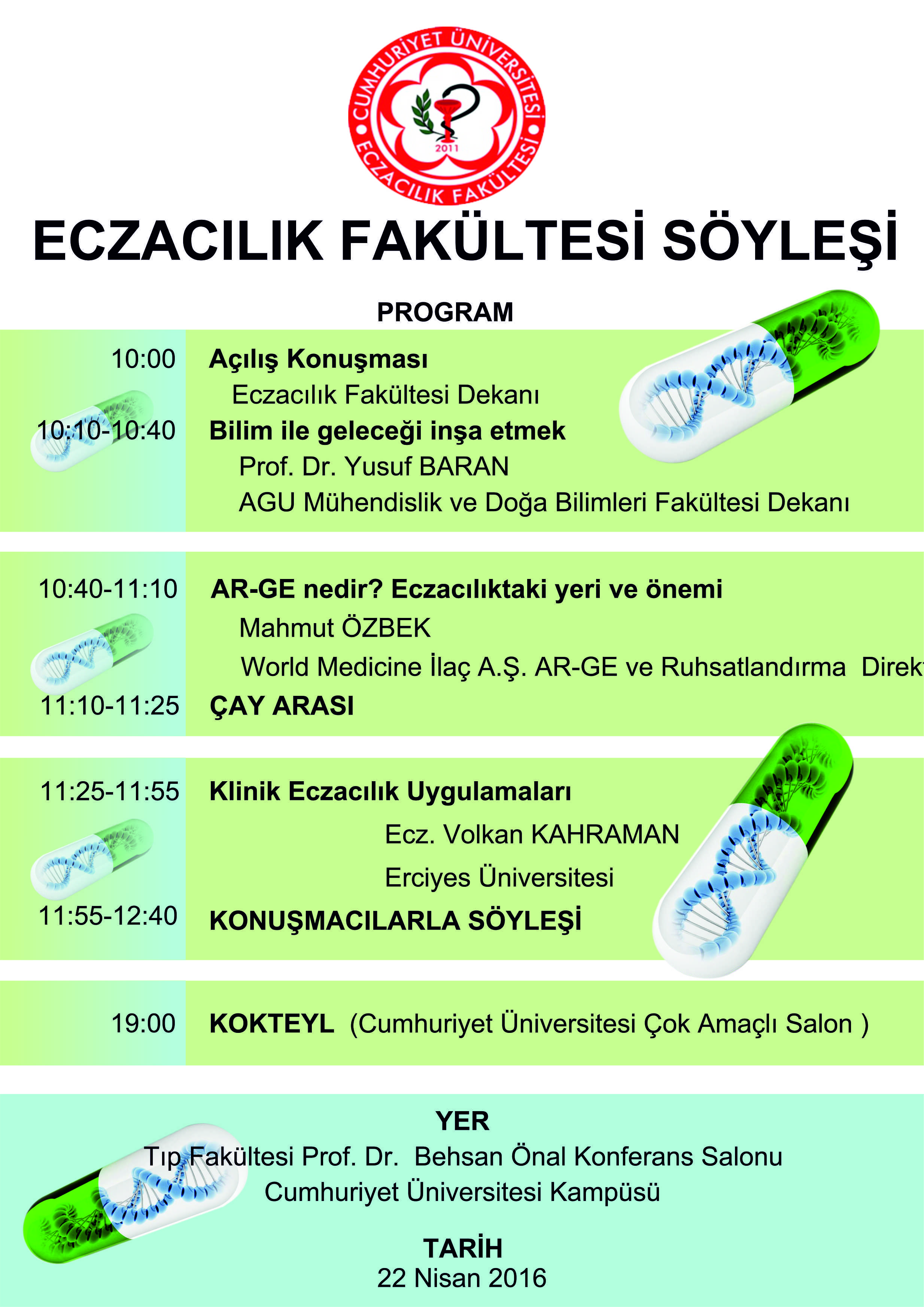 Söyleşi : Eczacılık Fakültesi