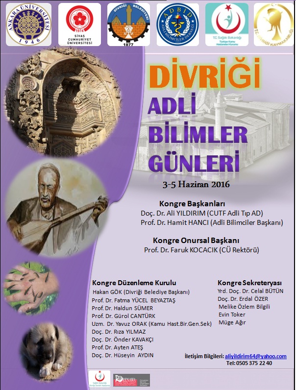 Kongre: Divriği Adli Bilimler Günleri